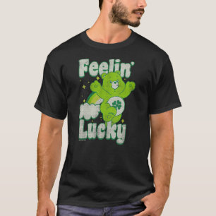 Care Bears Good Luck Bear Jumping Feelin Lucky Dis T-Shirt