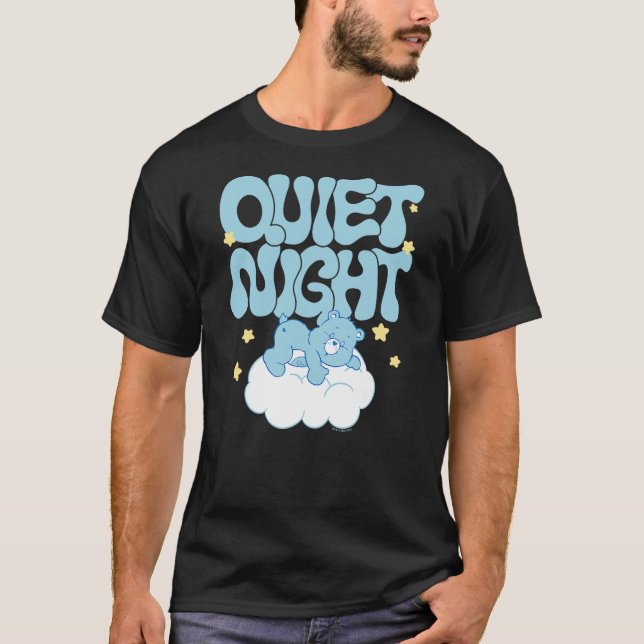 Care Bears Quiet Night Bedtime Bear Comfy Cloudy V T-Shirt (Front)