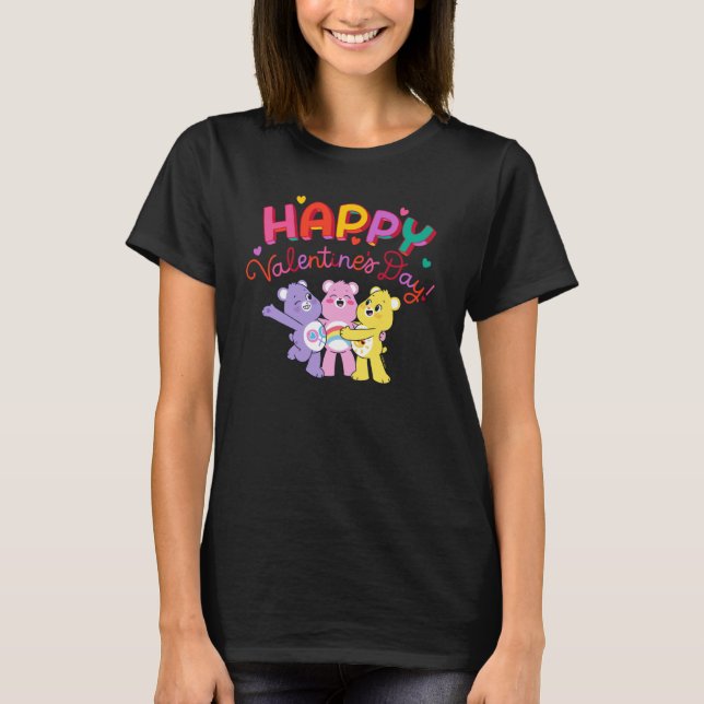 Care Bears Unlock the Magic Happy Valentine's Day T-Shirt (Front)