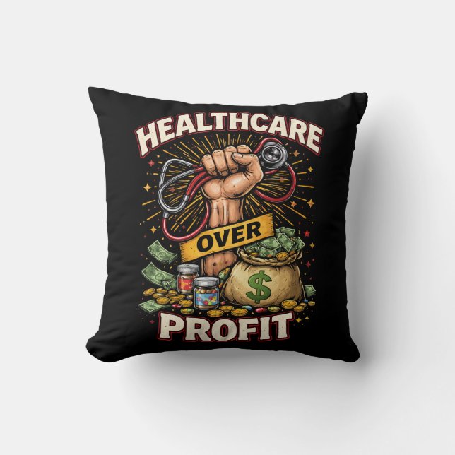 Care Before Profit Cushion (Front)