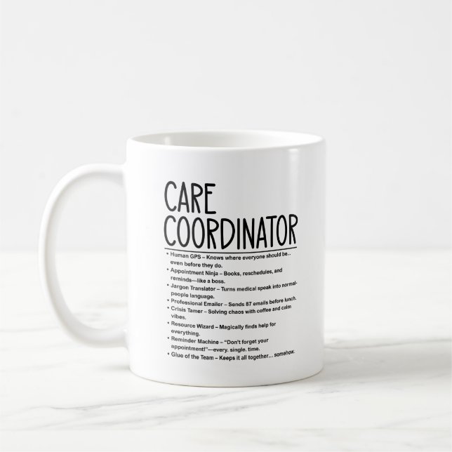Care Coordinator Coffee Mug (Left)