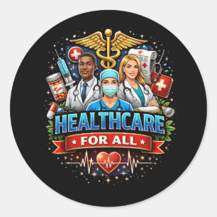 Care for Everyone Classic Round Sticker