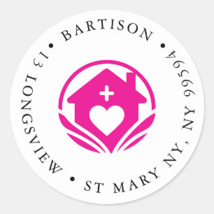 Care home company Classic Round Sticker