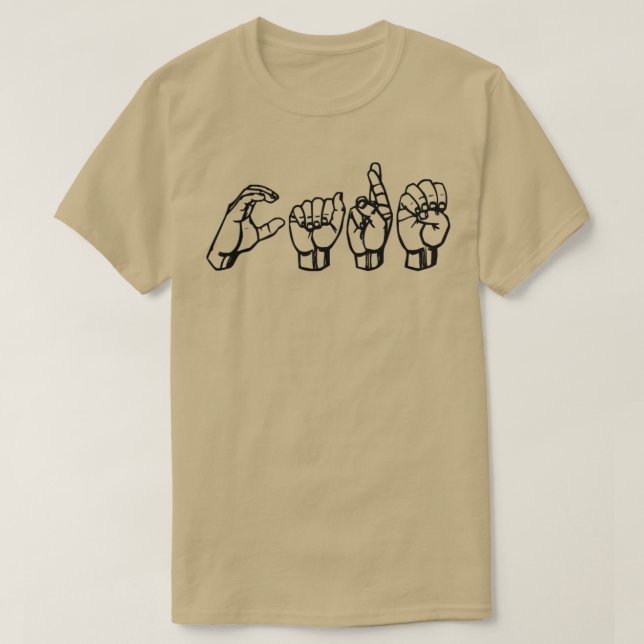 Care in ASL T-Shirt (Design Front)