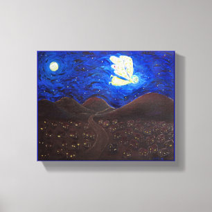 Care of the Soul Angel Painting Canvas (8" x 10") Print