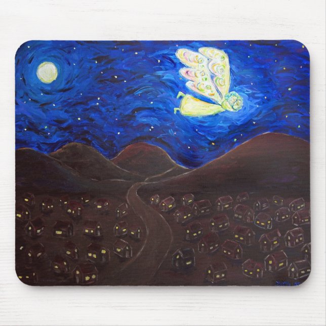 Care of the Soul Guardian Angel Art Mousepad (Front)