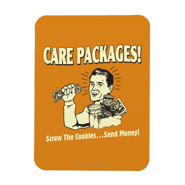 Care Packages: Screw Cookies Send $ Magnet (Vertical)