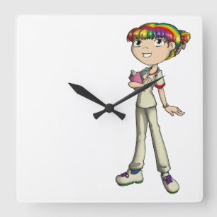 Care Square Wall Clock