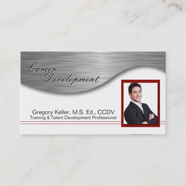 Career Development Business Card - Professional (Front)