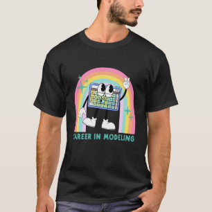 Career in Modelling AAC Teacher SLP SPED Communica T-Shirt