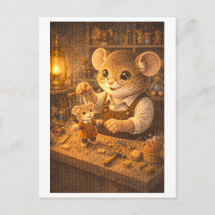 Career Mouse as Toy Maker Postcard
