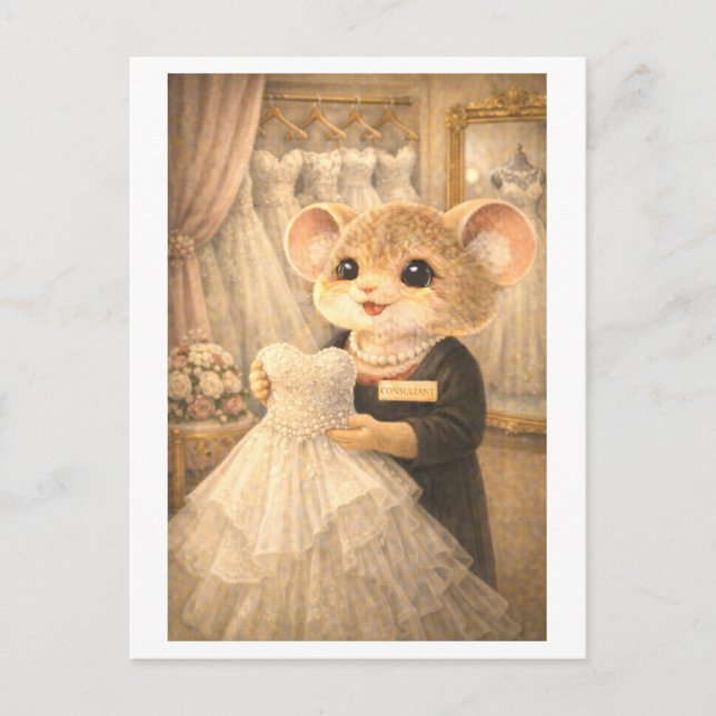 Career Mouse at Bridal Shop Postcard (Front)