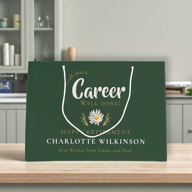 Career Well Done Daisy Retirement Gift Bag (Creator Uploaded)