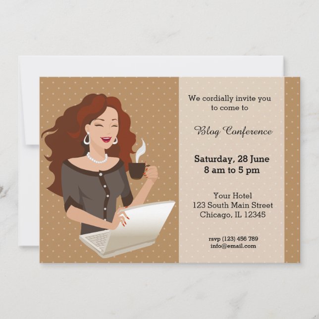 Career woman invitation (Front)