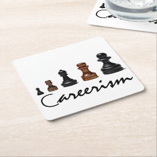 Careerism Square Paper Coaster
