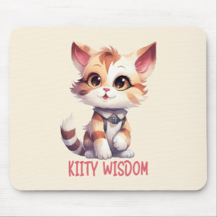 Carefree Cat Attitude – Playful Feline Design Mouse Pad