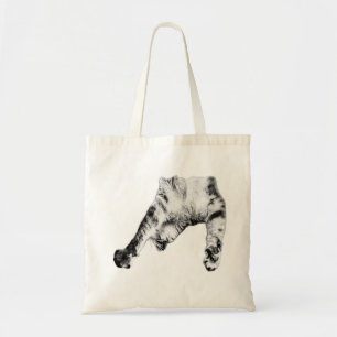 Carefree Cat Stance Tote Bag