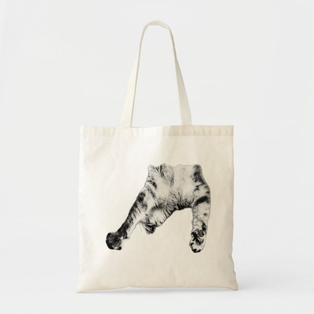 Carefree Cat Stance Tote Bag (Front)
