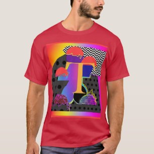 Carefree Initial T Maroon Basic Men's T-Shirt