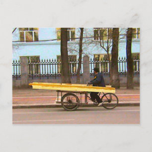 Careful balance essential postcard