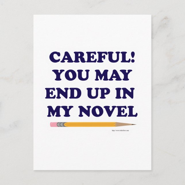 Careful Basic Style Postcard (Front)