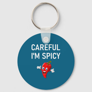Careful I'm Scy, Pepper, Funny, Jokes, Sarcastic Key Ring