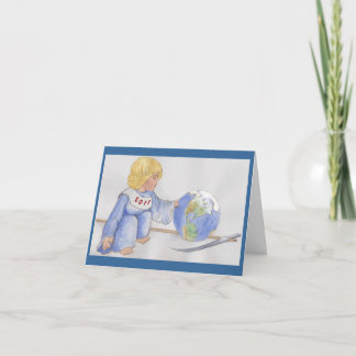 Careful, Little Guy! Holiday Card