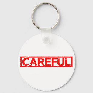 Careful Stamp Key Ring