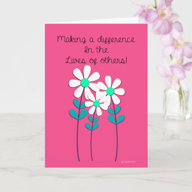 Caregiver Appreciation Card (Orchid)