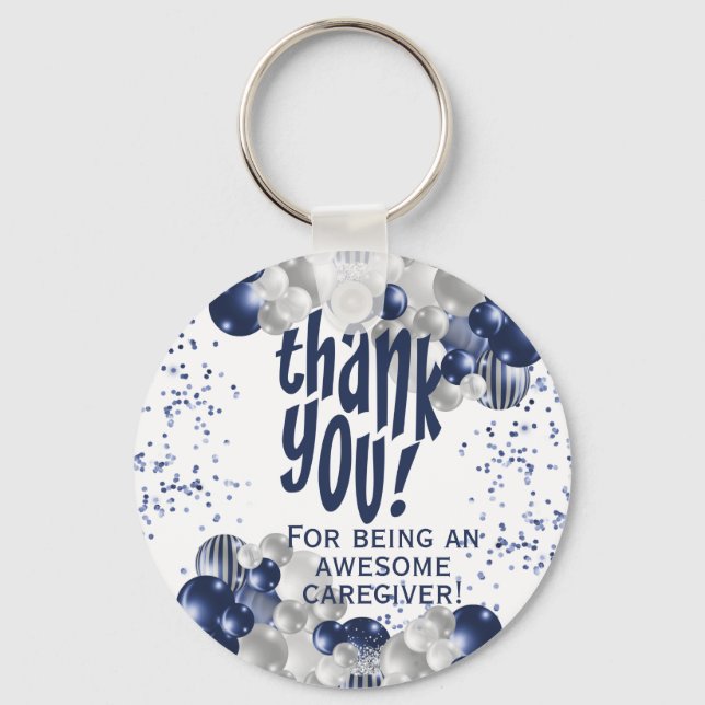 Caregiver Appreciation Thank You Key Ring (Front)