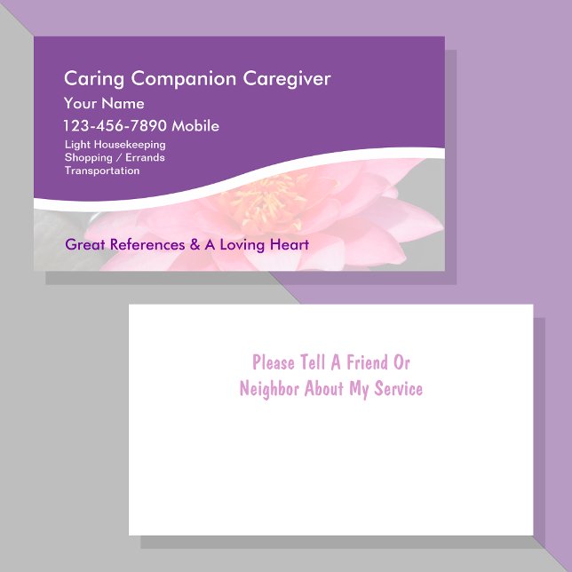 Caregiver Business Cards (Creator Uploaded)