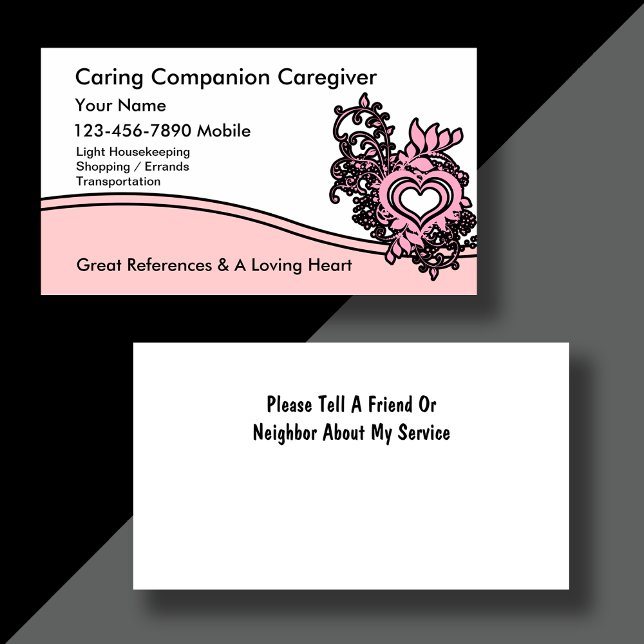Caregiver Business Cards (Creator Uploaded)
