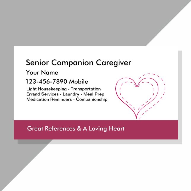 Caregiver Business Cards (Creator Uploaded)