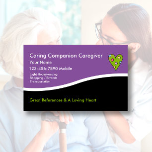 Caregiver Business Cards