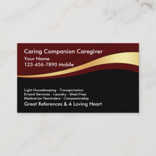 Caregiver Business Cards