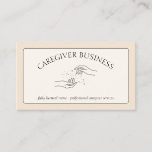 Caregiver Caregiving Special Outpatient Nurse Business Card