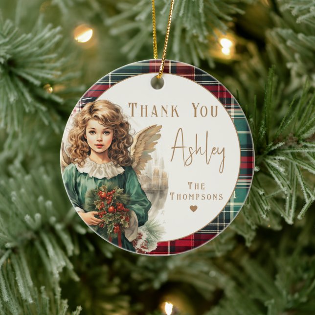 Caregiver Elegant  Angel Ceramic Tree Decoration (Tree)