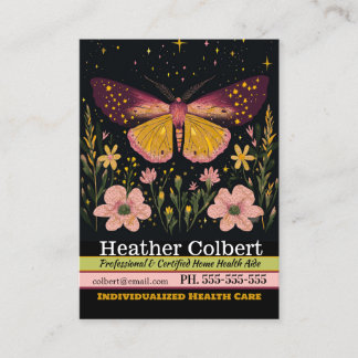 Caregiver Fluttering Necessary Assistance  Business Card