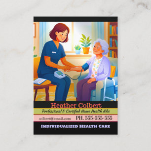 Caregiver Here To Help Business Card