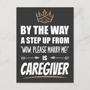Caregiver is the Ultimate in Appeal. Funny Gift Postcard