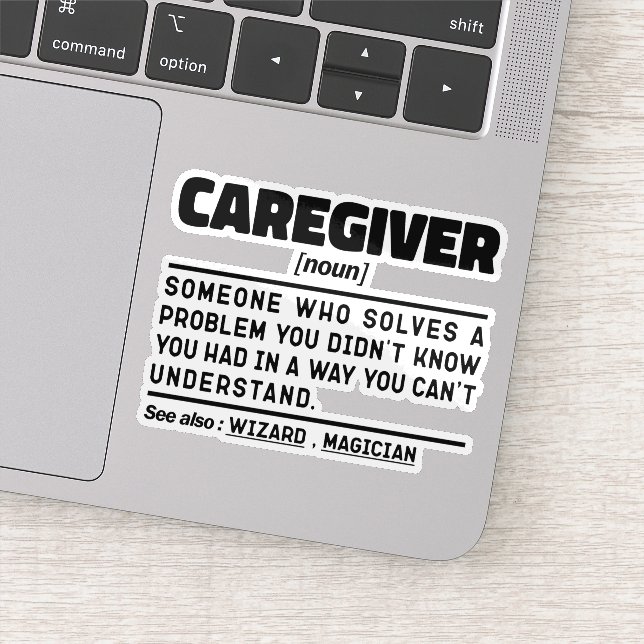 Caregiver Noun Appreciation Present Idea Funny  (Detail)