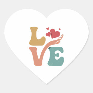 Caregiver Nurse Caregiver Caregiving LOVE Heart Sticker