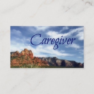 Caregiver Scenic Desert Background Business Card