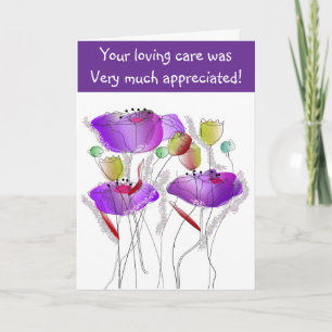 Caregiver Thank You Card Floral