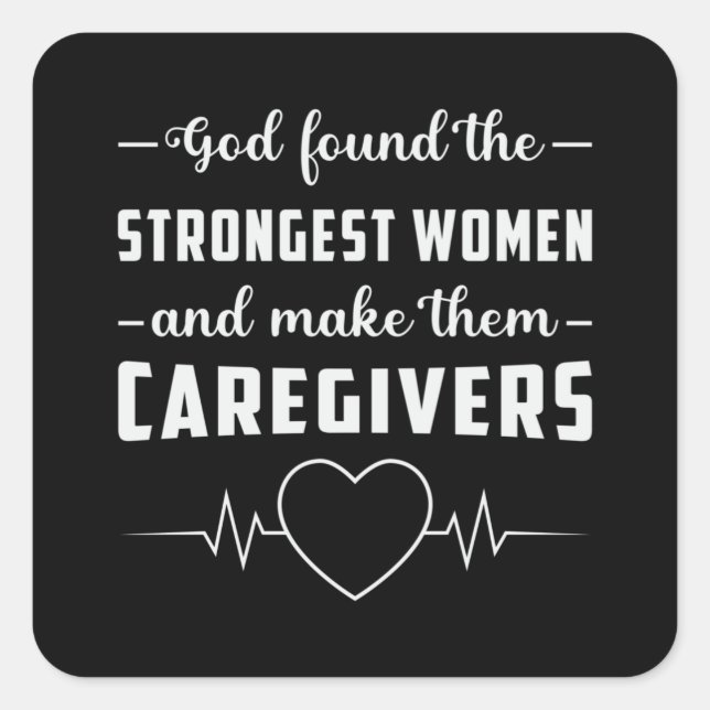 Caregivers Caregiver Nurse Nursing Care Funny Gift Square Sticker (Front)