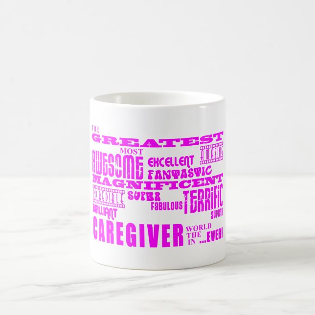 Caregivers : Pink Greatest Caregiver Coffee Mug (Center)
