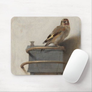 Carel Fabritius, The Goldfinch - 17th C. Fine Art Mouse Pad