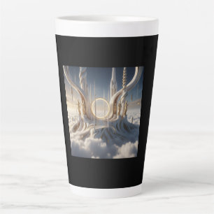 Caretakers Guard Sky Portal In The Clouds Latte Mug