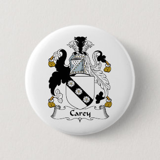 Carey Family Crest 6 Cm Round Badge