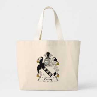 Carey Family Crest Large Tote Bag